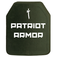 Керамічна бронеплита 6-го класу PATRIOT ARMOR. Вага 2,8 кг. Розмір 25 на 30 cм.