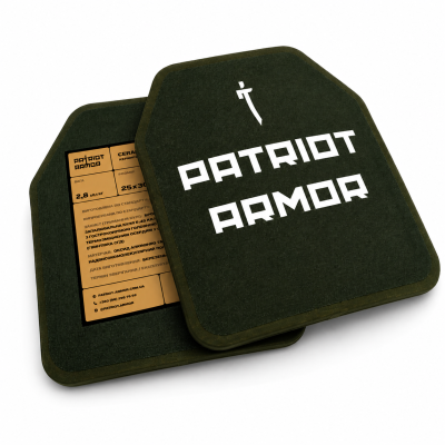 2 шт. - Керамические бронеплиты 6-го класса PATRIOT ARMOR. Вес 2.8 кг. Размер 25 на 30 см. 2 шт. - Керамические бронеплиты 6-го класса PATRIOT ARMOR. Вес 2.8 кг. Размер 25 на 30 см.