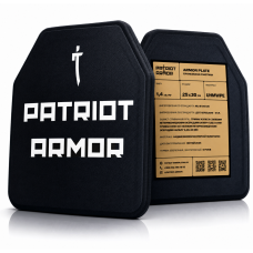 2 шт. - Поліетиленові бронеплити S-Line 3-го класу PATRIOT ARMOR. Вага 1,4 кг. Розмір 25 на 30 cм.