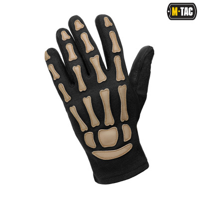 Перчатки M-Tac Skeleton Nomex Черный/Койот в Украине