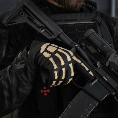 Перчатки M-Tac Skeleton Nomex Черный/Койот в Украине