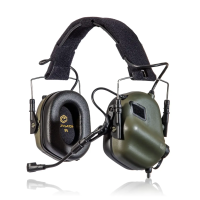 Активные тактические наушники с микрофоном Earmor M32 MOD3 Helmet Version. Олива