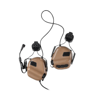 Тактические наушники EARMOR M32H c креплением под каску КОЙОТ в Украине