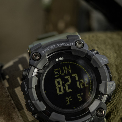 Тактические часы 2037 Army M-Tac. Олива в Украине
