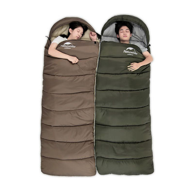 Спальник з капюшоном Naturehike U250 NH20MSD07, (6°C), лівий, коричневий в Україні