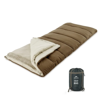 Спальный мешок 3 в 1 Naturehike CR450 CNH22SD011, коричневый в Украине