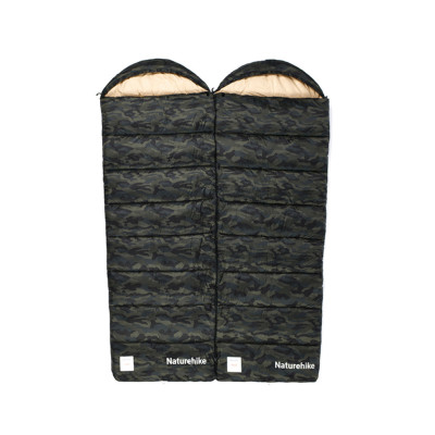 Спальный мешок с капюшоном Naturehike M320 CNK2350WS023, зеленый камуфляж, правый в Украине