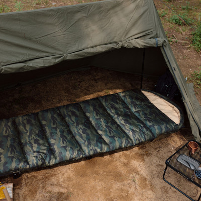 Спальный мешок с капюшоном Naturehike M320 CNK2350WS023, зеленый камуфляж, правый в Украине