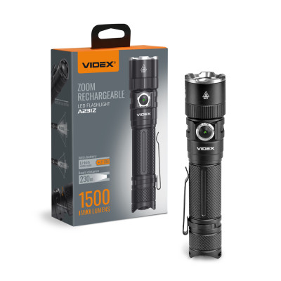 Портативный светодиодный фонарик VIDEX 1500Lm 5000K в Украине