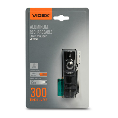 Портативный светодиодный фонарик VIDEX 300Lm 5000K в Украине