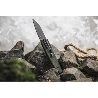 Нож складной Ganzo G721B-GR зеленый, черный клинок в Украине
