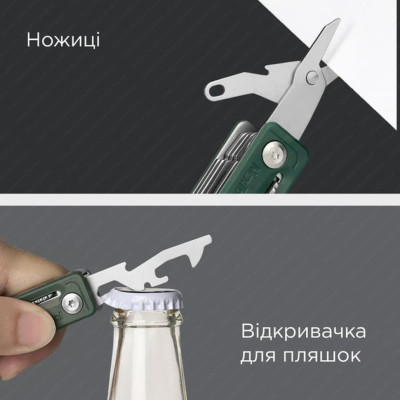 Мультитул NexTool Multi Functional Knife, зеленый в Украине