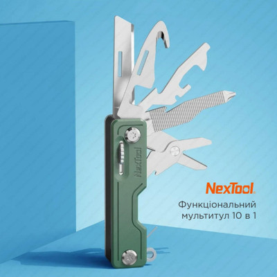 Мультитул NexTool Multi Functional Knife, зеленый в Украине