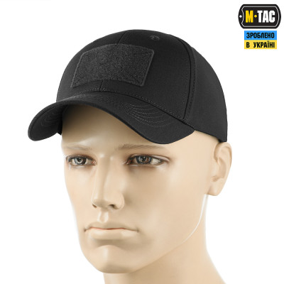 Тактическая кепка M-Tac Elite Flex, Черный в Украине