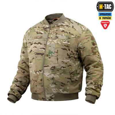Куртка зимняя M-Tac MA-1 Military Primaloft. Мультикам в Украине