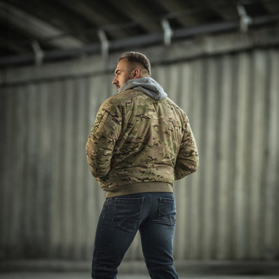 Куртка зимняя M-Tac MA-1 Military Primaloft. Мультикам в Украине
