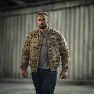 Куртка зимняя M-Tac MA-1 Military Primaloft. Мультикам в Украине