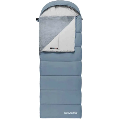Спальный мешок с подогревом Naturehike BE400 CNK2300SD021 правый. Серый в Украине