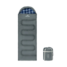 Спальный мешок с капюшоном Naturehike Clear Sky CNK2450WS042. Серый