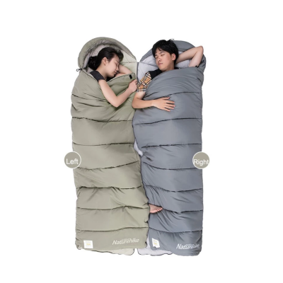 Спальный мешок с мешком для хранения Naturehike M400 CNK2350WS023 левый. Серый в Украине