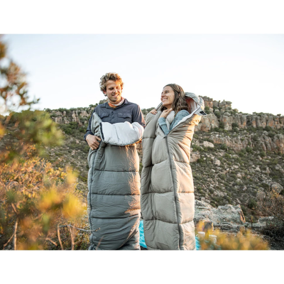 Спальный мешок с мешком для хранения Naturehike M400 CNK2350WS023 левый. Серый в Украине