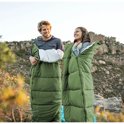 Спальный мешок Naturehike F150 NH22MSD05 правый. Темно-зеленый в Украине