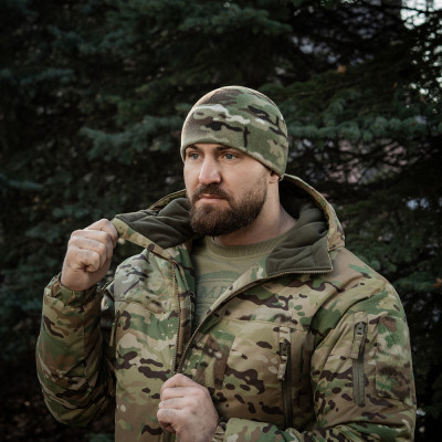 Шапка флисовая M-Tac Watch Cap Elite из Slimtex. Мультикам в Украине