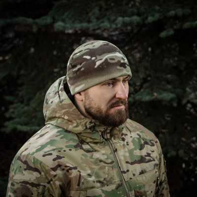 Шапка флисовая M-Tac Watch Cap Elite из Slimtex. Мультикам в Украине