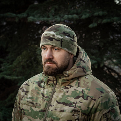 Шапка флисовая M-Tac Watch Cap Elite из Slimtex. Мультикам в Украине