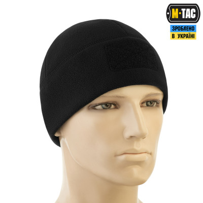 Шапка флисовая M-Tac Watch Cap Elite с Velcro. Черный в Украине