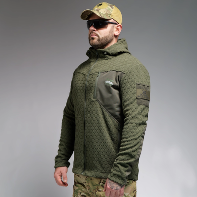 Кофта флисовая Global Ballistics HexaGon. Олива в Украине