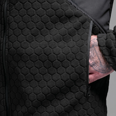 Кофта флисовая Global Ballistics HexaGon. Черный в Украине