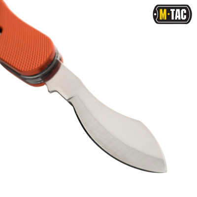 Набор столовых приборов M-Tac складной (ложка+вилка+нож+ открывашка+конс.нож). Оранжевый в Украине