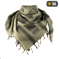 Шарф шемаг, арафатка M-Tac с тризубом. Зеленый