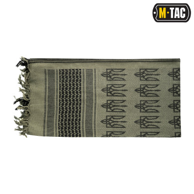 Шарф шемаг, арафатка M-Tac с тризубом. Зеленый в Украине