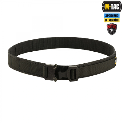 Тактичний ремінь M-Tac Cobra Buckle Belt Gen.II. Чорний в Україні