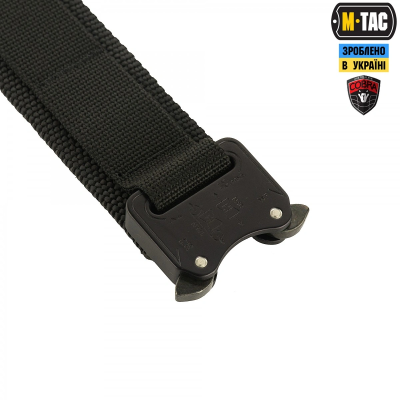 Тактичний ремінь M-Tac Cobra Buckle Belt Gen.II. Чорний в Україні