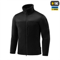 Куртка флисовая тактическая M-Tac Alpha Microfleece Gen.II. Черный