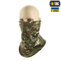Флісовий баф, шарф M-Tac Elite Fleece анатомічний з затяжкою. Мультикам