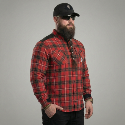 Рубашка в клетку Combatant Blackwater Field Shirt Core. Красный в Украине