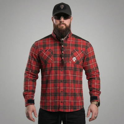 Рубашка в клетку Combatant Blackwater Field Shirt Core. Красный в Украине