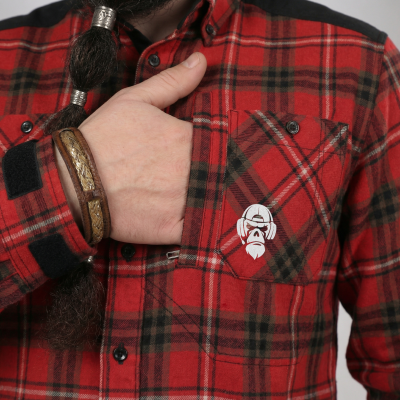 Рубашка в клетку Combatant Blackwater Field Shirt Core. Красный в Украине