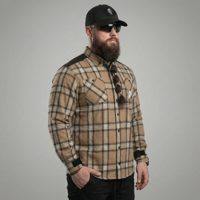 Рубашка в клетку Combatant Blackwater Field Shirt Core. Бежевый в Украине