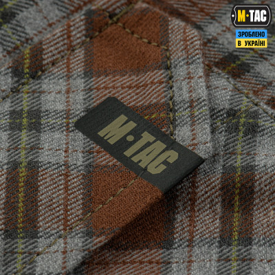 Сорочка в клітинку M-Tac Lumberjack з бавовни. Коричневий в Україні