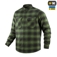 Сорочка в клітинку M-Tac Lumberjack з бавовни. Олива