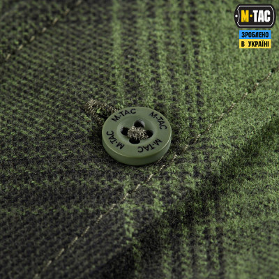 Рубашка в клетку M-Tac Lumberjack из хлопка. Олива в Украине