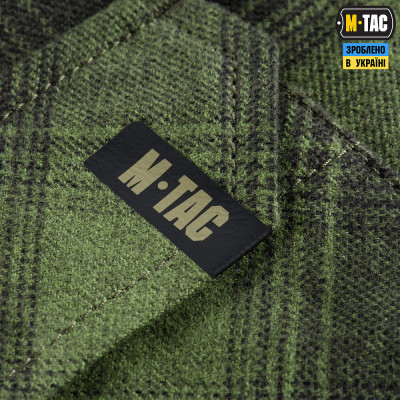 Рубашка в клетку M-Tac Lumberjack из хлопка. Олива в Украине