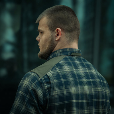 Рубашка в клетку M-Tac Redneck Shirt. Синий в Украине