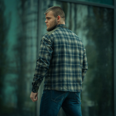 Рубашка в клетку M-Tac Redneck Shirt. Синий в Украине