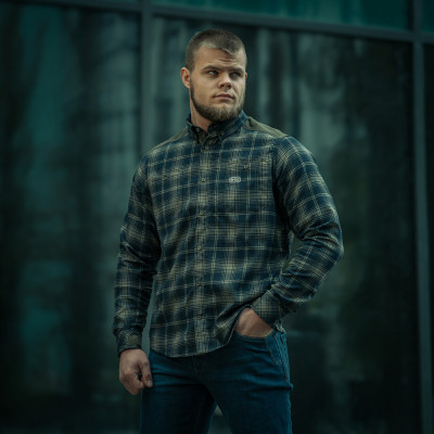 Рубашка в клетку M-Tac Redneck Shirt. Синий в Украине